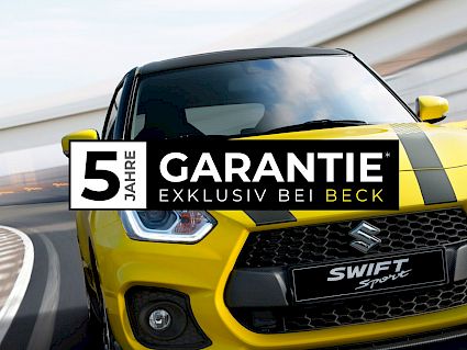 5 Jahre Suzuki Garantie